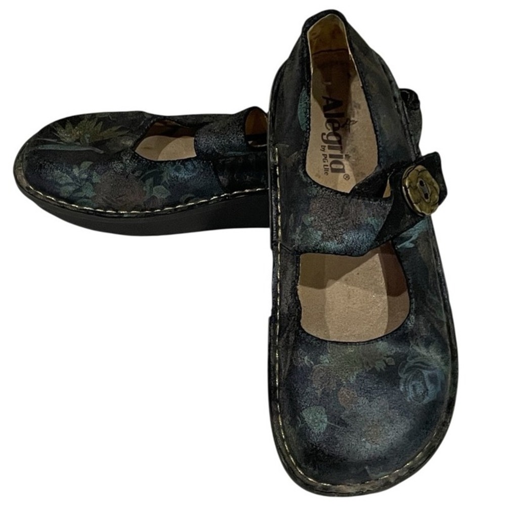 Alegriaβ by PG Lite 9 Paloma Gypsy Rose Metallic Leather Mary Jane Shoe *READ*